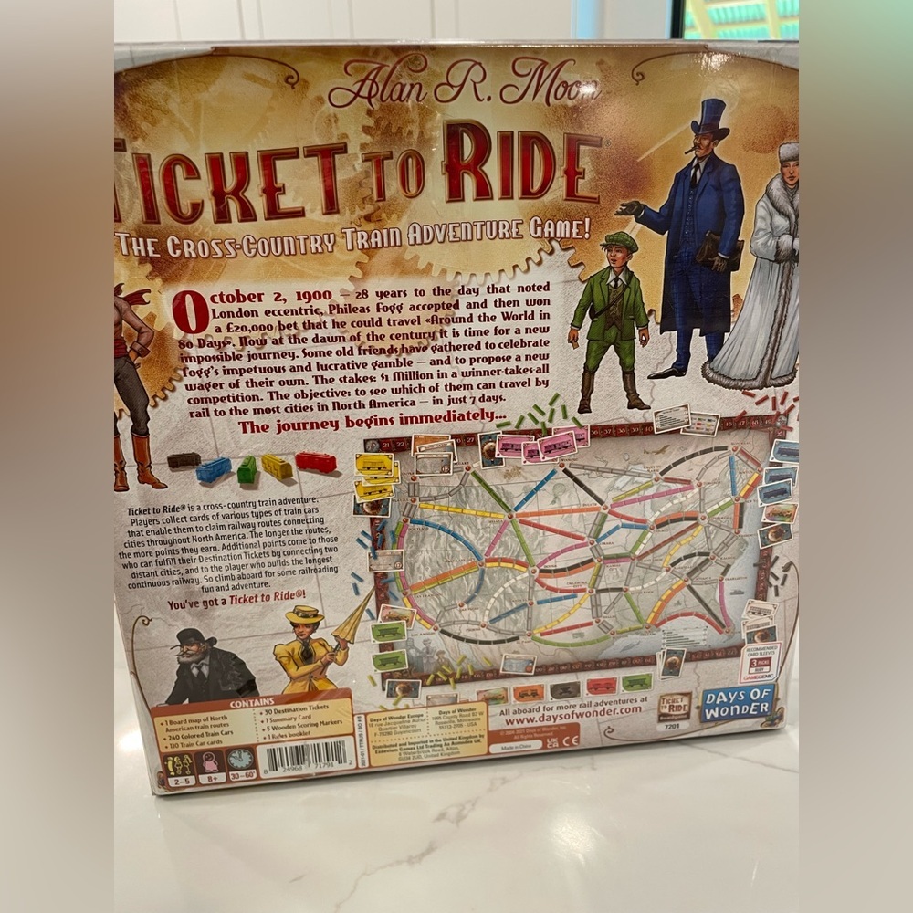 Ticket to Ride Board Game - Vintage NEW - Picture 3 of 5